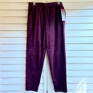 NWT Gloria Vanderbilt Velour Tapered Pants, Women's Medium